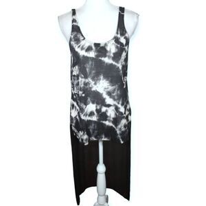 EXPRESS BLACK TIE DYE EXTREME HI-LO TANK SZ.M NWT